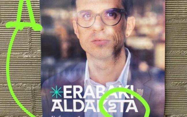 Ayuso ve a ETA en un cartel electoral de Bildu.