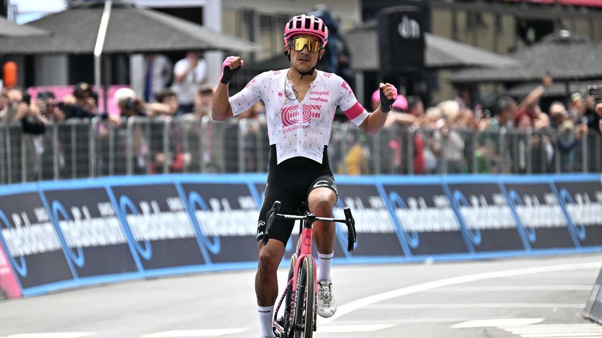 Richard Carapaz, vencedor de la etapa.