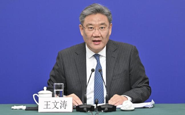 El ministro de Comercio de China, Wang Wentao, en una imagen de archivo.