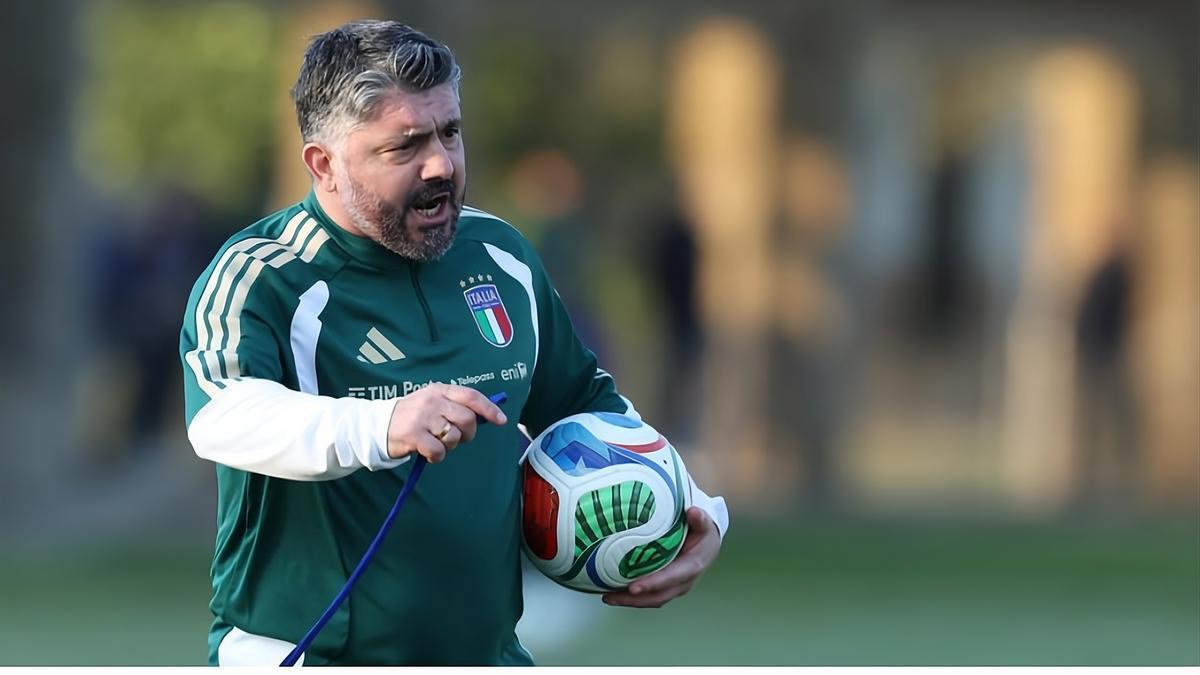 Gennaro Gatusso, seleccionador del Italia.
