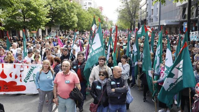 Imagen de una manifestación de ELA.