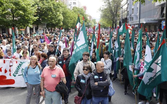 Imagen de una manifestación de ELA.