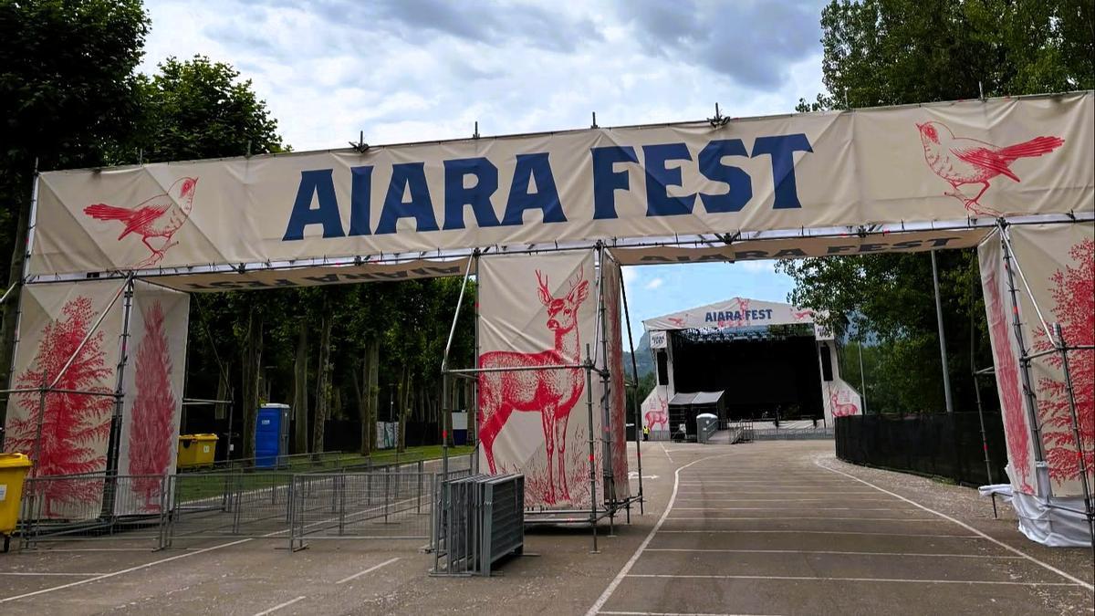 Entrada al recinto de Aiara Fest en el Refor de Amurrio