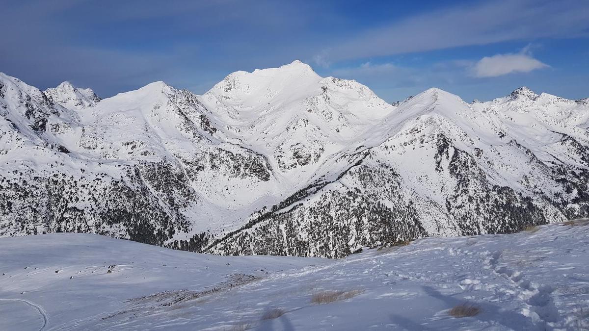 La zona de l'Hortell, donde tuvo lugar la avalancha.