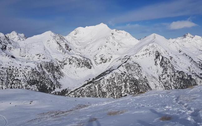 La zona de l'Hortell, donde tuvo lugar la avalancha.