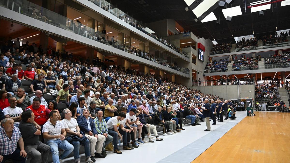 El frontón Bizkaia de Bilbao, durante la última final del Manomanista.