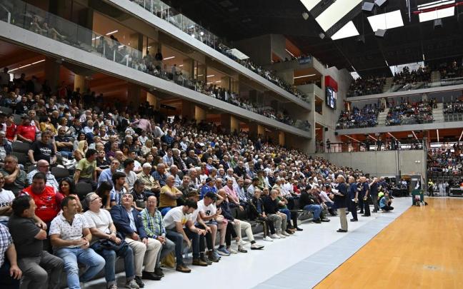 El frontón Bizkaia de Bilbao, durante la última final del Manomanista.
