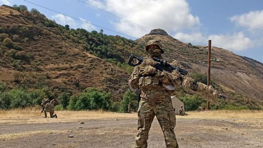 Militares de Azerbaiyán en Lachín, Nagorno Karabaj