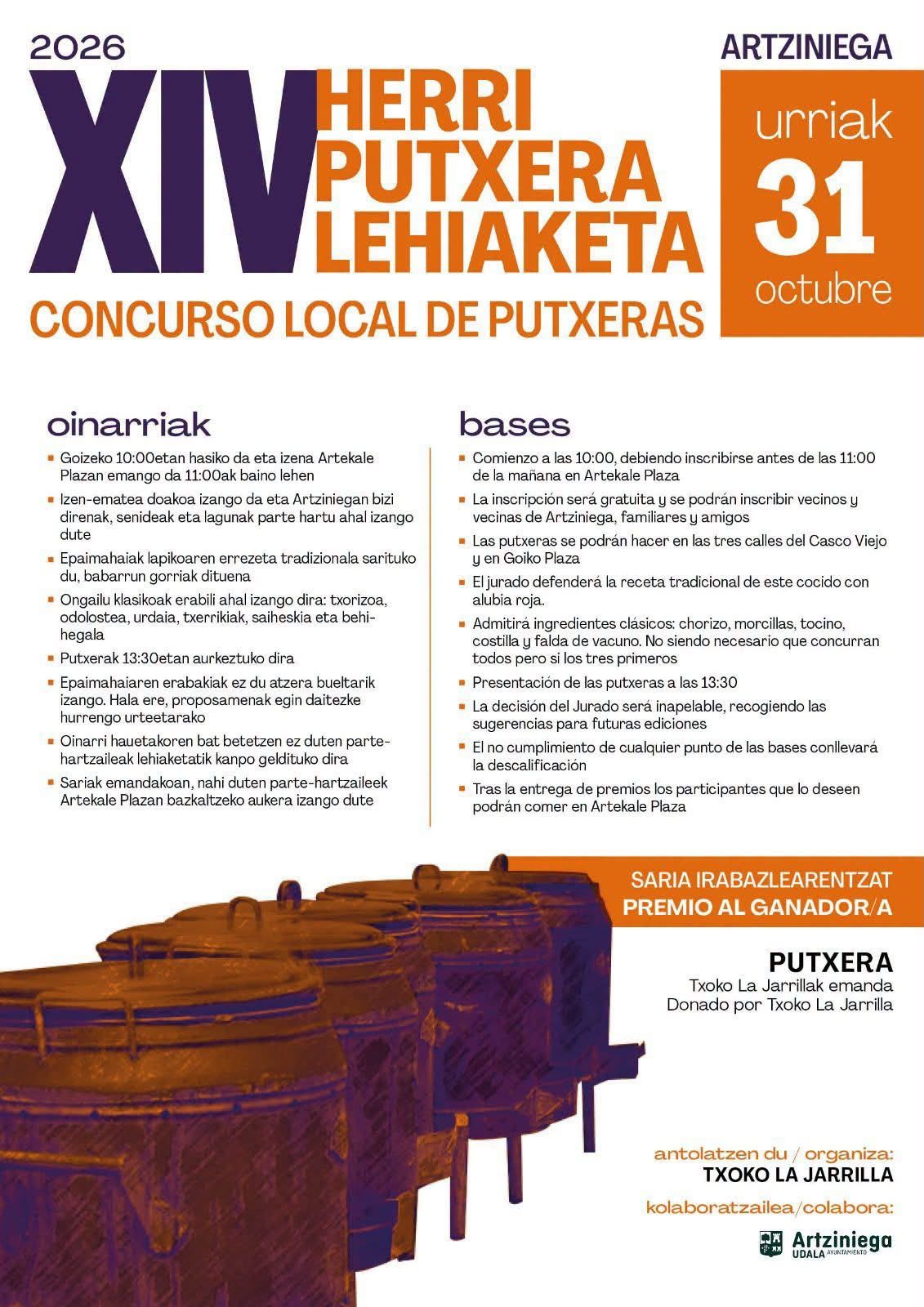 Cartel del certamen de putxeras