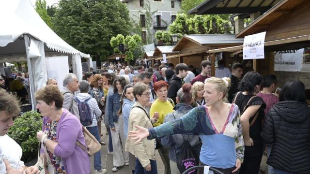 Un mercado celebrado en Idiazabal.