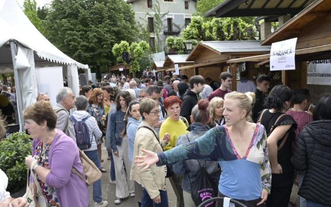 Un mercado celebrado en Idiazabal.