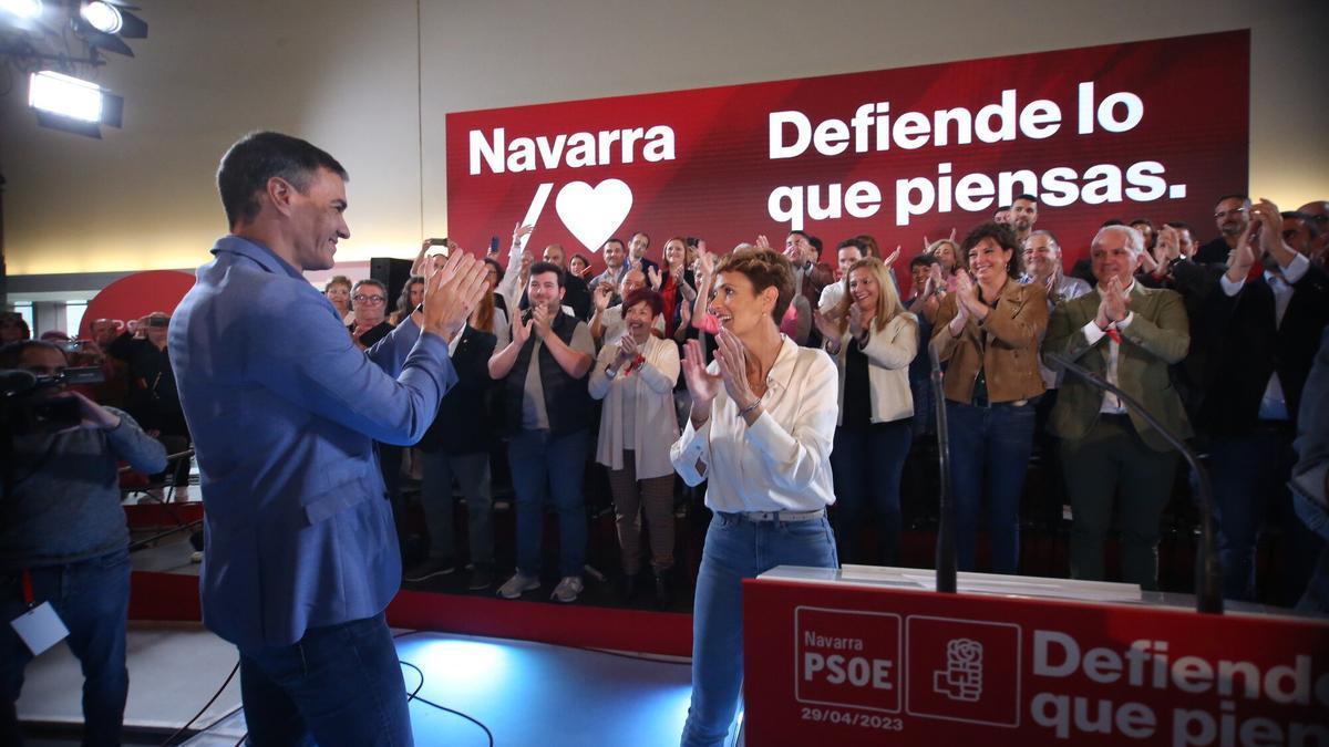 Pedro Sánchez, en la presentación de Elma Saiz como candidata.