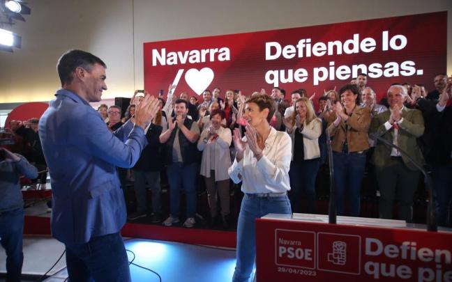 Pedro Sánchez, en la presentación de Elma Saiz como candidata.