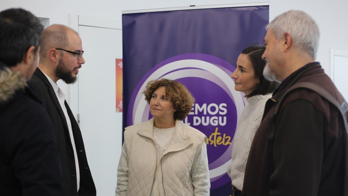 La secretaria general de Podemos Euskadi, Pilar Garrido.