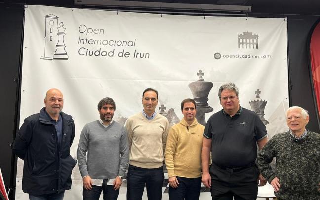 Foto de la presentación del Open Internacional Ciudad de Irun, esta mañana en el CBA.