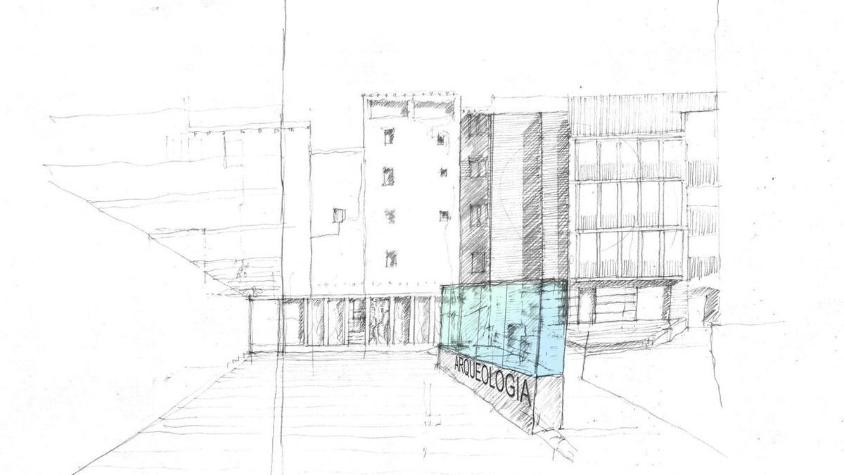 Diseño de cómo será la plaza