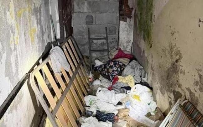 Antiguo túnel militar de Ceuta usado como alojamiento por inmigrantes y descubierto el 24 de septiembre de 2026.