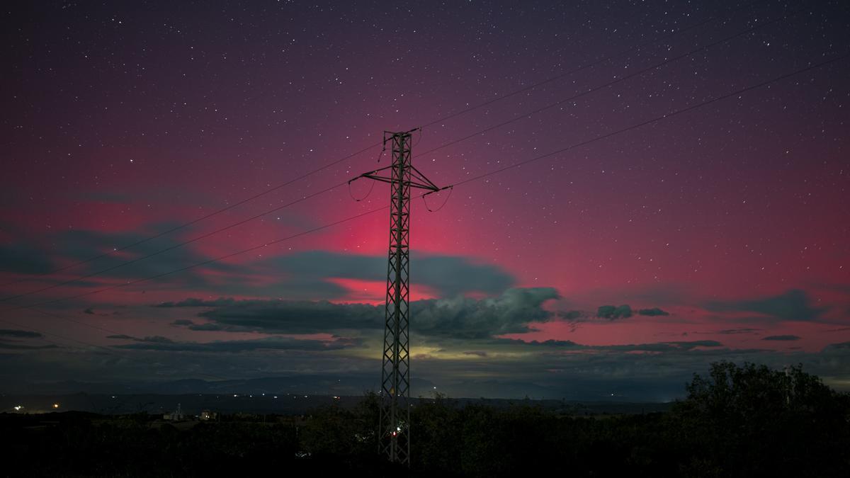 Imagen de una aurora boreal.