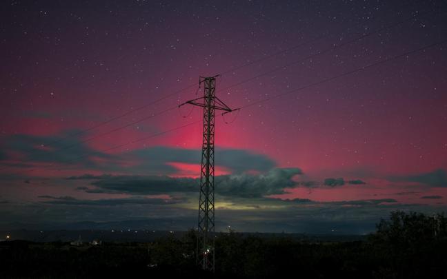 Imagen de una aurora boreal.