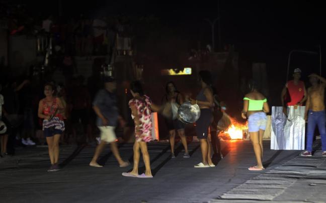 Imagen de un apagón en Cuba