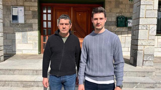 El alcalde Igor Agirre y el concejal Aitor Ferreño.