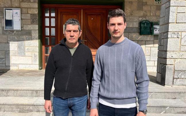 El alcalde Igor Agirre y el concejal Aitor Ferreño.