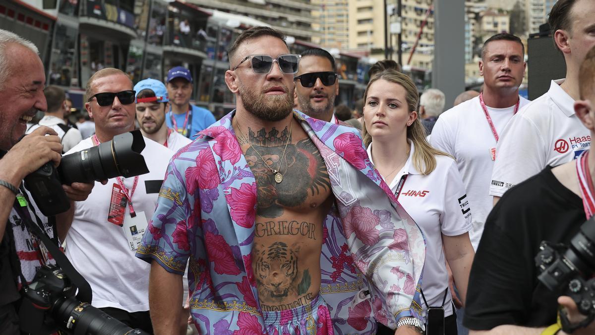 Conor McGregor, durante un Gran Premio de Mónaco de Fórmula 1.