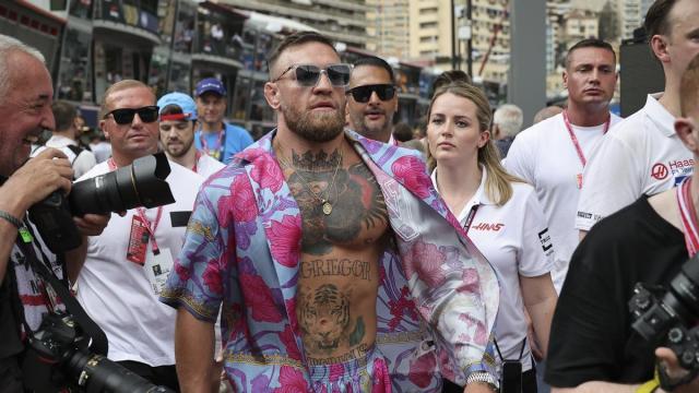 Conor McGregor, durante un Gran Premio de Mónaco de Fórmula 1.