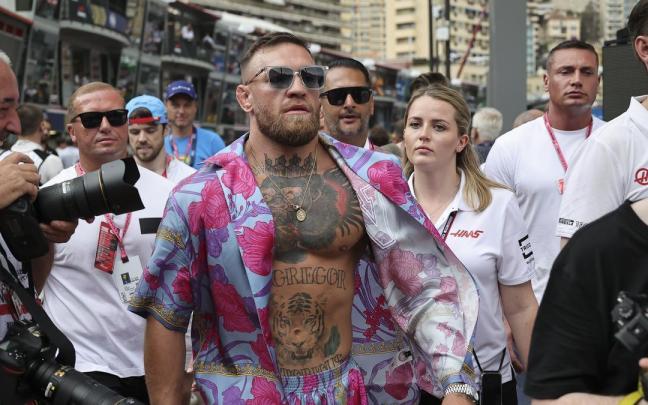 Conor McGregor, durante un Gran Premio de Mónaco de Fórmula 1.