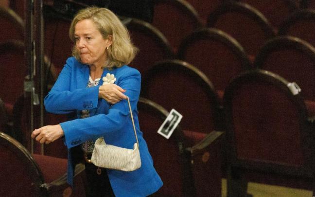 La vicepresidenta de Asuntos Económicos en funciones, Nadia Calviño.