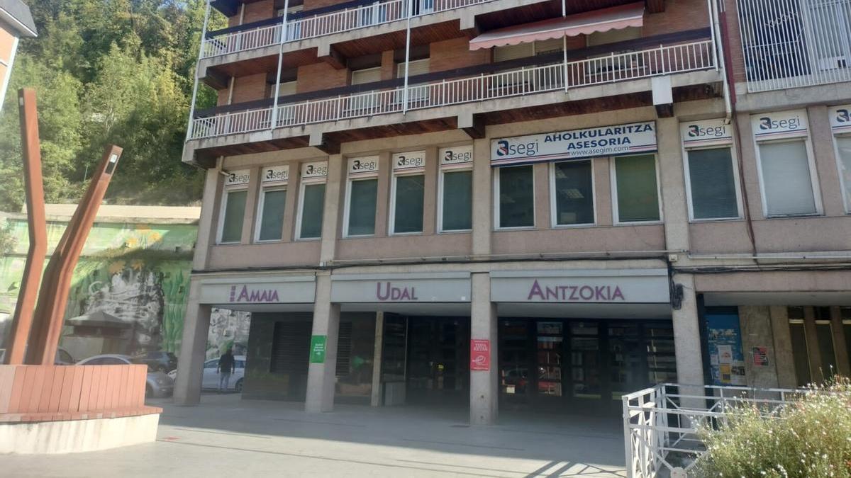 El exterior del teatro Amaia antzokia.