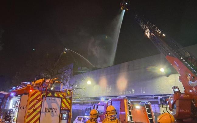 Una imagen del incendio.