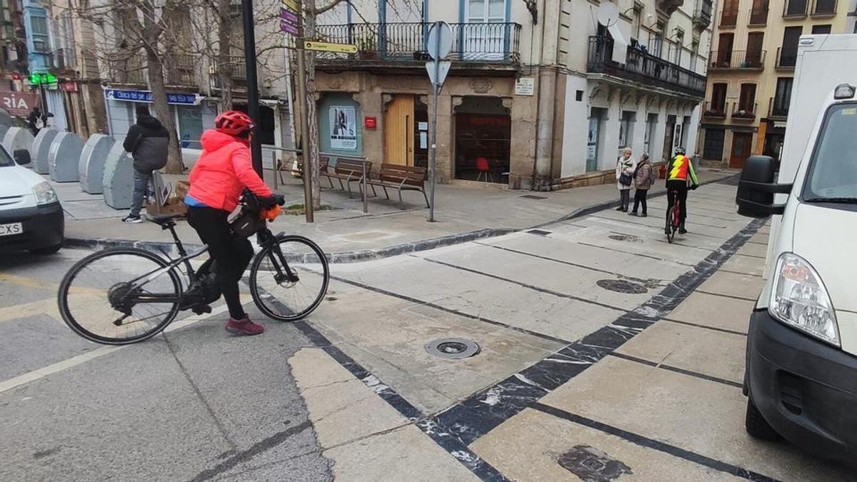 Los bolardos han sido sustituidos por cámaras para el control de acceso a la Casco Viejo de Estella-Lizarra desde el pasado 1 de marzo.