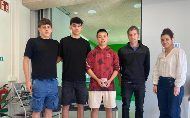 Hegoi Otermin, Axel Coronado, Ibai Cheng, Iñigo Amenabar y Nagore Azuabarrena. / Pedro Amundarain Hegoi Otermin, Axel Coronado, Ibai Cheng, Iñigo Amenabar y Nagore Azuabarrena.