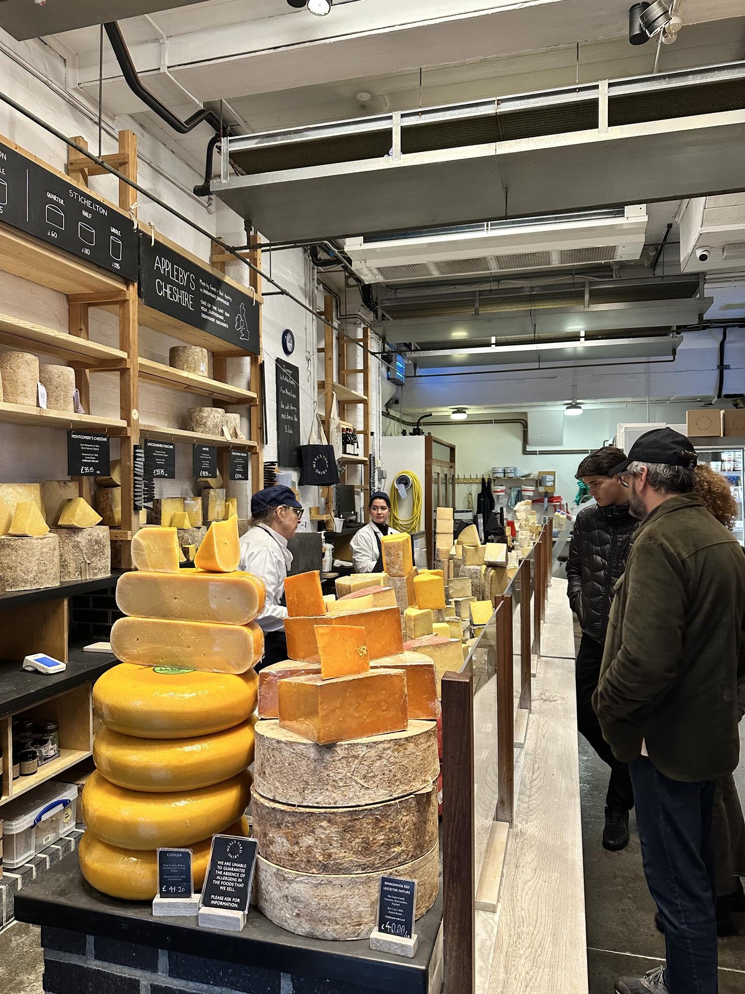 La quesería Neal`s Yard Dairy, en Borough Market.