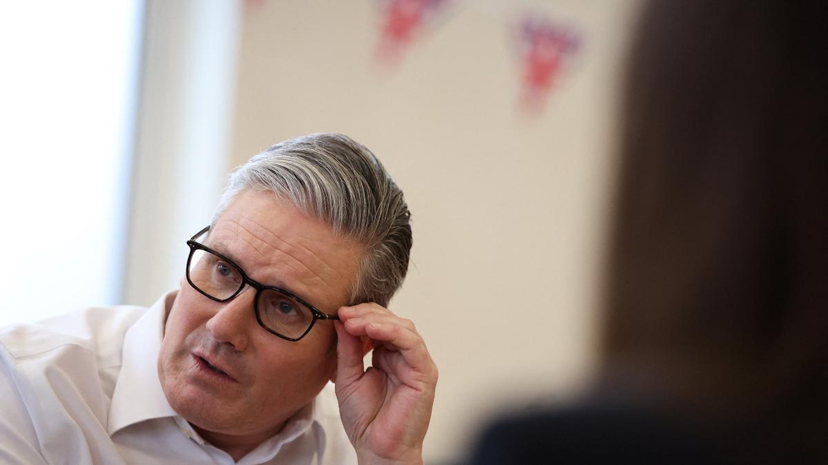 Starmer, en la reunión semanal de su gabinete.