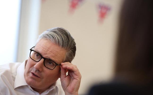 Starmer, en la reunión semanal de su gabinete.