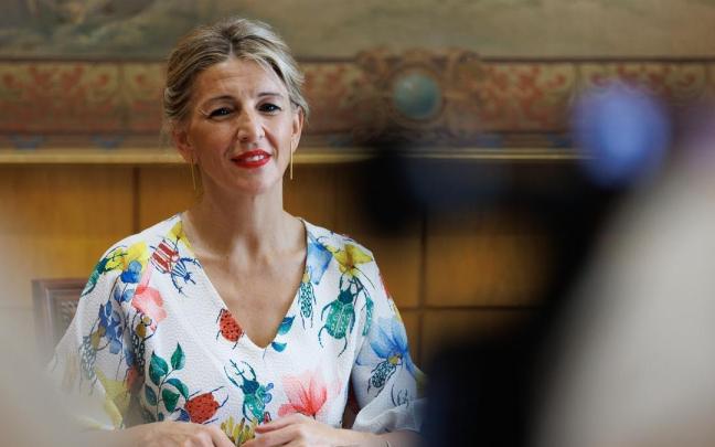 La ministra de Trabajo, Yolanda Díaz, en una imagen de archivo.