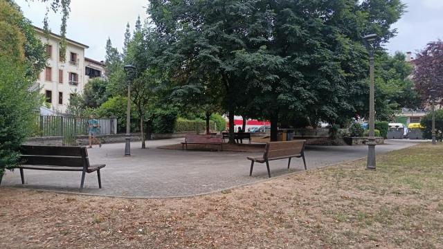 Imagen actual del parque Ilargi, en la trasera del bar Gurea.