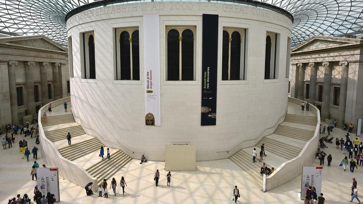 Interior del Museo Británico de Londres.