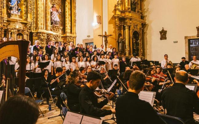 Un momento del concierto de año pasado a las puertas de sanjuanes.