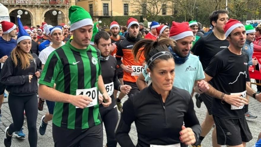 Una pasada edición de la San Silbestre oñatiarra.