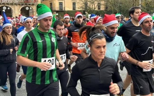 Una pasada edición de la San Silbestre oñatiarra.