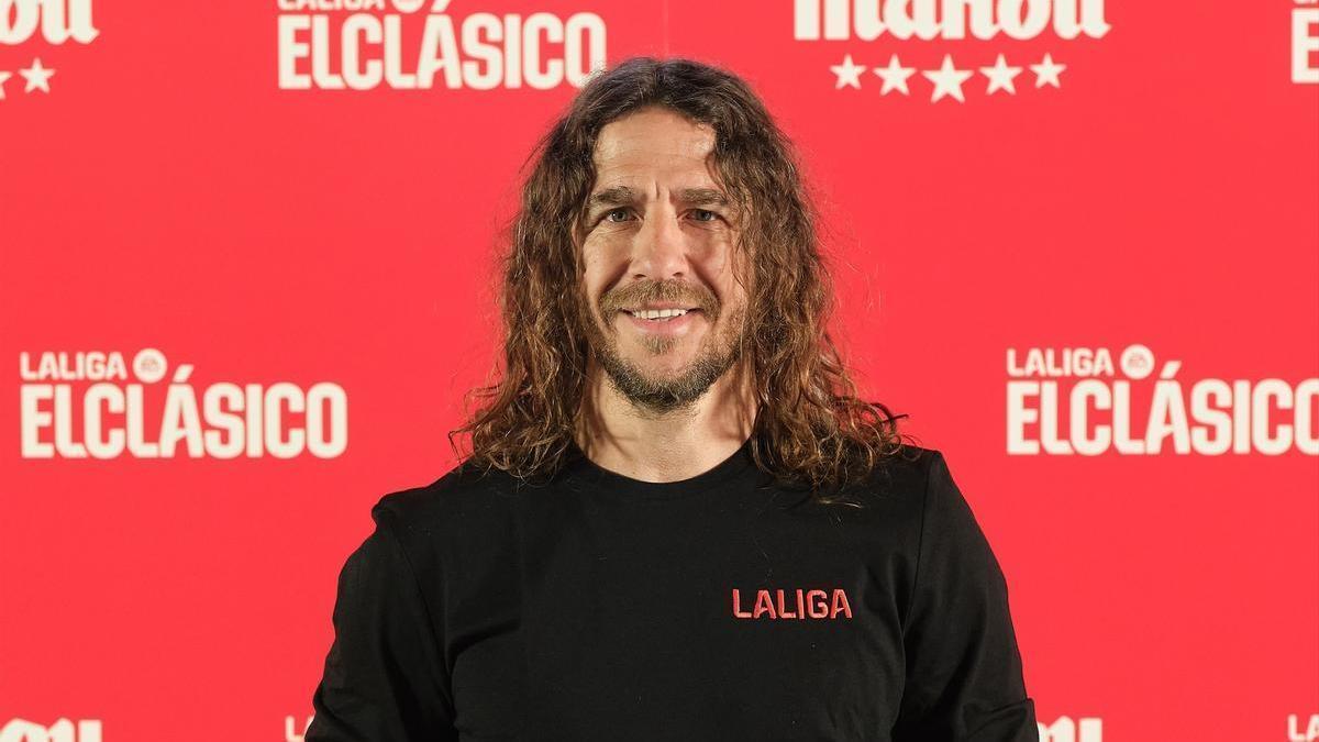 El ex jugador del FC Barcelona Carles Puyol, en un evento organizado por Mahou