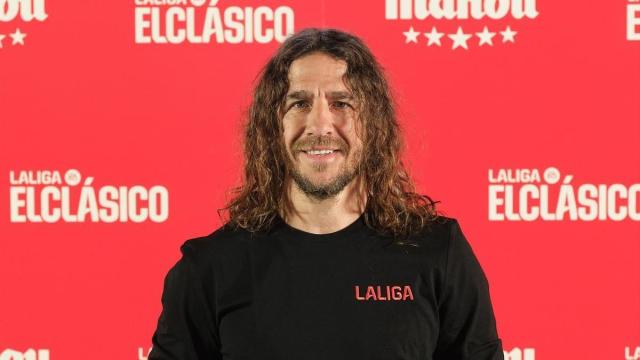 El ex jugador del FC Barcelona Carles Puyol, en un evento organizado por Mahou