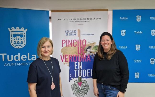 Piluka Unzu, Asociación de Hostelería de Navarra, e Irune García, concejala de Turismo de Tudela