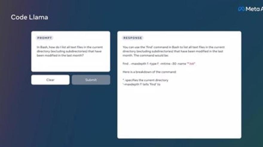 Code Llama, la nueva herramienta de escritura de código para programar con IA de Meta.