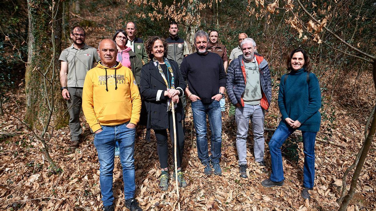 Visita a la plantación de castaño de Aritzakun.