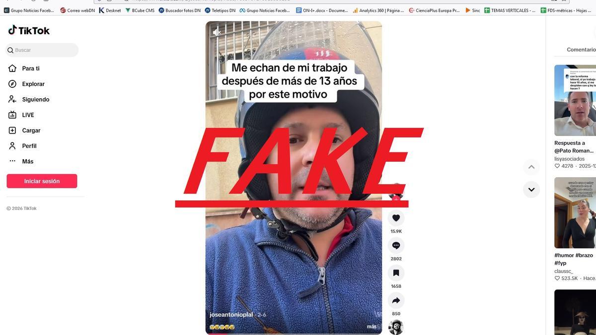 Uno de los vídeos con un despido falso por un motovo descabellado.