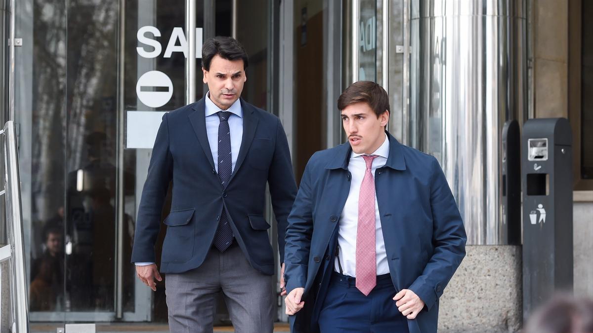 El empresario Alberto González Amador, pareja de Isabel Díaz Ayuso, tras su comparecencia el pasado 24 de febrero por la pieza principal.